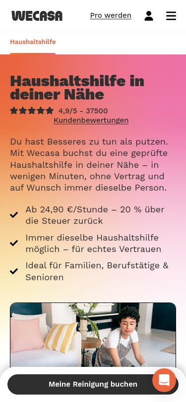 Wecasa iPhone Screenshot
